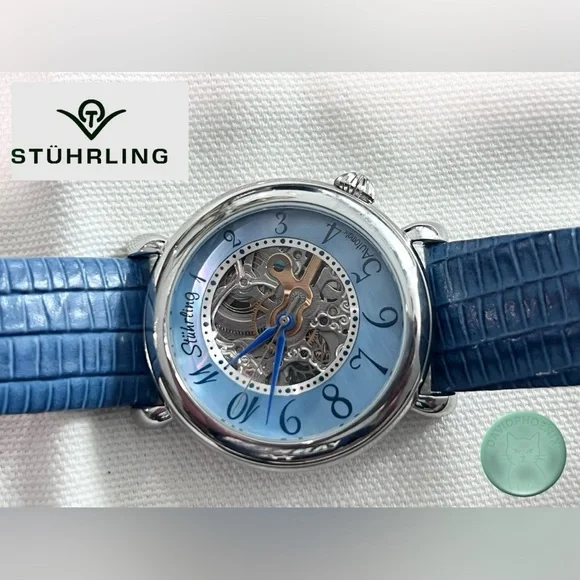 Stuhrling Original Blue and Silver Smartwatch Lady Wall Street 108 Automatic - Picture 2 of 10